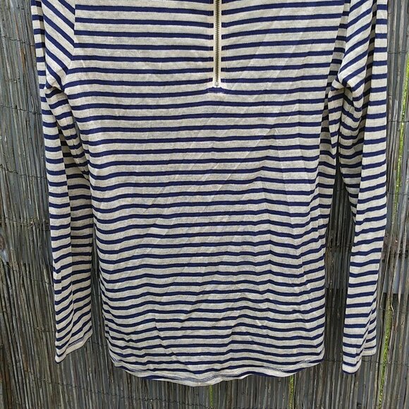Collection by Jackpot Striped Long Sleeve Top Lightweight Navy/Off Wh. - XS - Picture 9 of 12